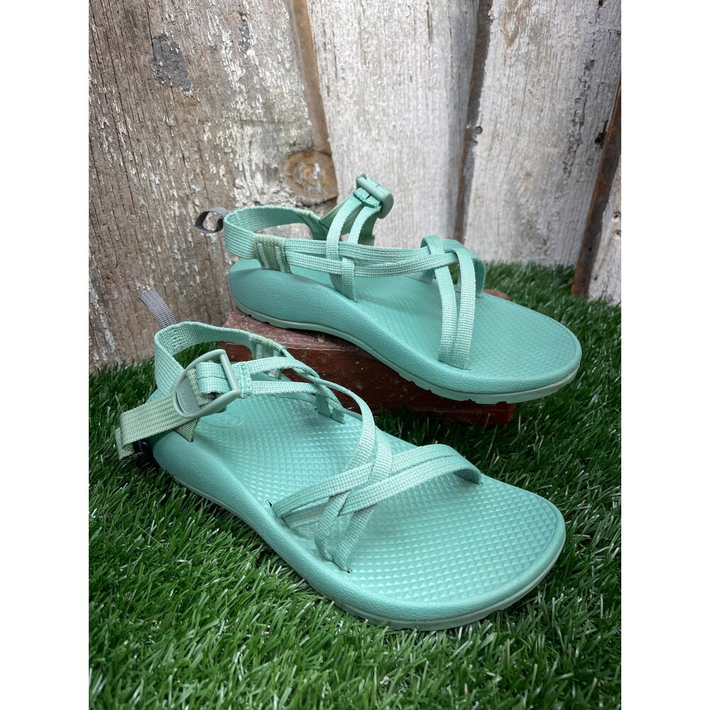 CHACO Zx EcoTread Teal Green Sandals Youth 6